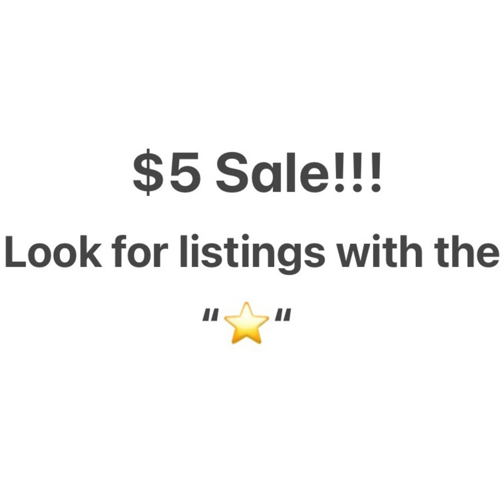 ⭐️HUGE $5 (OR UNDER) SALE!!!!⭐️
